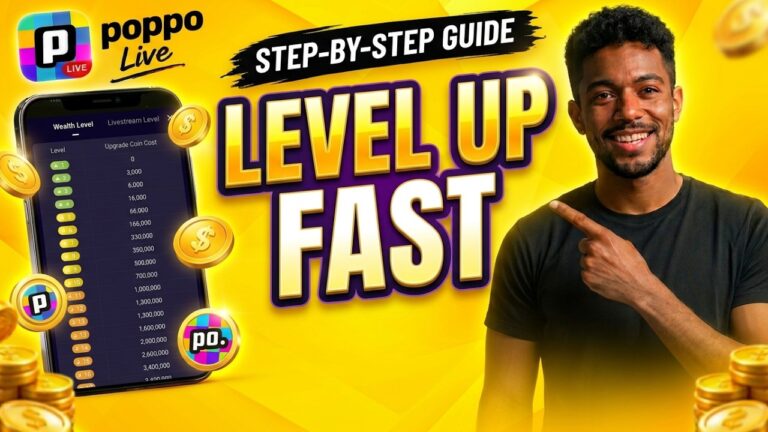 How to Level Up Fast on Poppo Live: Wealth Level and Livestream Level Guide